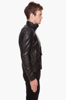 Shades Of Grey By Micah Cohen Leatherette Moto Jacket for men  