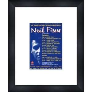  NEIL FINN UK Tour 1998   Custom Framed Original Ad 