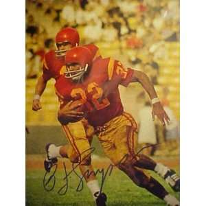  O.J. Simpson USC Trojans Autographed 11 x 14 