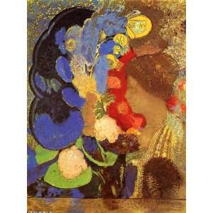 FRAMED oil paintings   Odilon Redon   24 x 32 inches   Woman Among The 