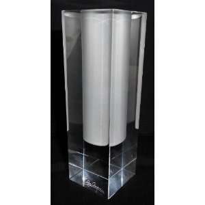Oleg Cassini 5 Inch Crystal Bud Vase Pure