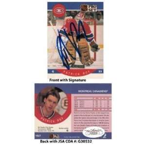 Patrick Roy Signed Montreal Canadiens 1990 Pro Set NHL Trading Card 