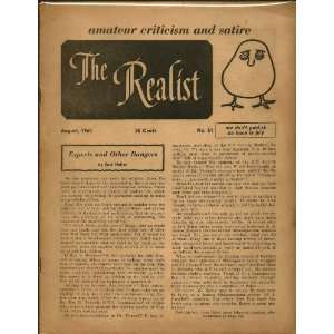  The Realist #61 August 1965 Paul Krassner Books