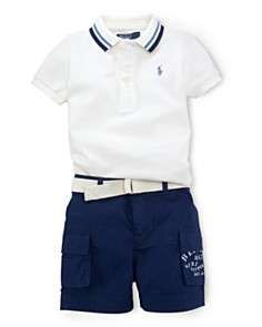   Childrenswear Infant Boys Polo & Cargo Shorts Set   Sizes 9 24 Months