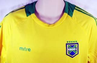 Mitre Brazil Jerseys Mens T Shirt Soccer Brasil Shirt World Cup 2014 