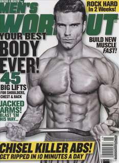 Mens Workout Magazine 1/12 muscle MICAH LACERTE SCOTT HERMAN  