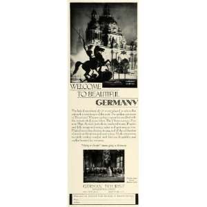  1930 Ad Germany Tourism Bureau Berlin Cathedral 