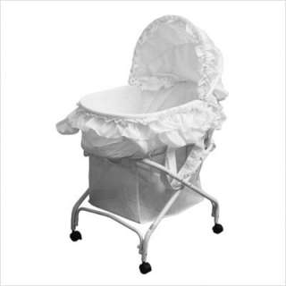 Dream On Me 2 in 1 Bassinet to Cradle in White 439W 832631001947 