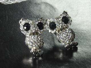 Quality Austrian Crystal fashion owls Earring Jewelry  