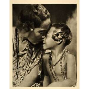  1935 Samoan Mother Child Samoa Robert J. Flaherty NICE 