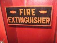 Vintage Allenco Fire Extinguisher Cabinet Wall Safe WOW  