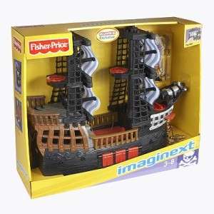 Fisher Price IMAGINEXT PIRATE SHIP Great Adventures & Figures 