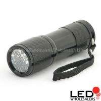Wholesale 12 x The BEST 9 LED flashlights Black Torchs  