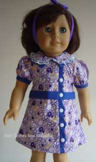 DOLL CLOTHES Fits American Girl Ruthie Meet Dress Set  