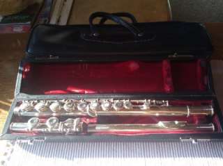 PEARL Open Hole PF 501 Silver Flute /2 Cases Reconditioned/Ready to 