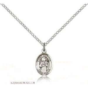 St. Agatha Small Sterling Silver Medal