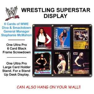  Wwe Stephanie Mcmahon 6 Trading Card Collectors Display 