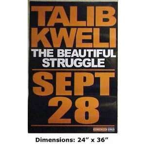 TALIB KWELI The Beautiful Struggle Poster 24x36