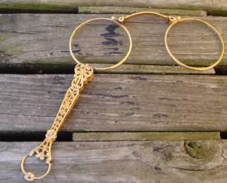 EXQUISITE ANTIQUE 19TH CENTURY 18K FRENCH YELLOW GOLD LORGNETTE/OPERA 