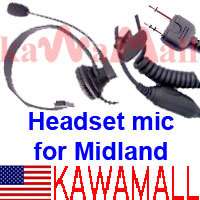 Headset speaker Mic for Midland LXT GXT GMRS FRS Radio  