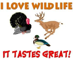 Love Wildlife   It Tastes Great Funny Hunting Apron  
