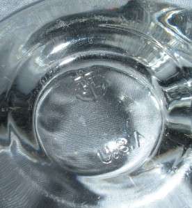 FISH GLASS CANDY TRINKET DISH ANCHOR HOCKING VINTAGE  