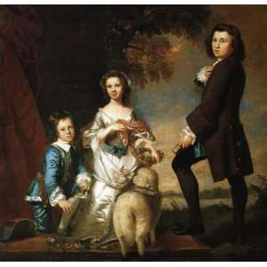   Reynolds   32 x 30 inches   Thomas and Martha Neate, with Tut Home