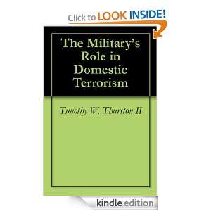   Domestic Terrorism Timothy W. Thurston II  Kindle Store