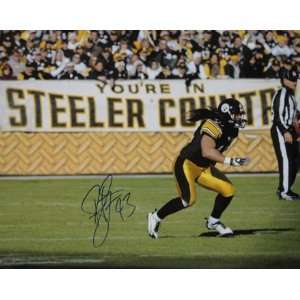 Troy Polamalu Autographed Pittsburgh Steelers 16x20