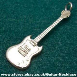   Gibson SG guitar necklace Miniature Gold Gibson SG guitar necklace