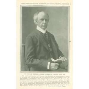  1911 Sir Wilfrid Laurier Canadian Premier 