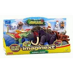  Imaginext Allosaurus & Mammoth Toys & Games