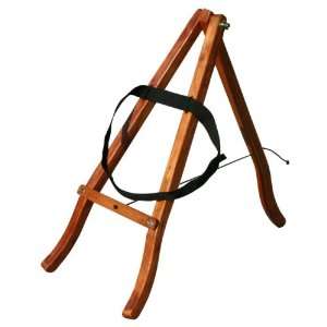  Djembe Drum Stand, Tripod Mahogany Wood with Velcro 