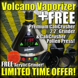   Vaporizer + Cali Crusher Grinder & Pollen Press(V 7+CC 6B+CCP)  