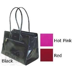  Purse Pet Carriers   Black, Pink & Red   Shiny Black 