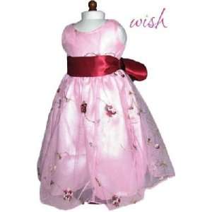  Pink Satin Overlay Dress for 18 Inch Dolls Toys & Games