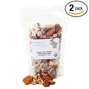 Dodo Organics Organic Dry Roasted Salted Mixed Nuts, 8.0 Ounce Pouches 