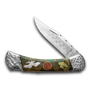  BUCK 110 Ghostown Eagle Folding Hunter 1/1 Pocket Knife 