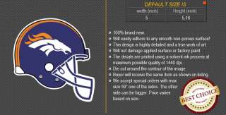 Denver Broncos Helmet NFL Football Logo Car Bumper Window Wall Sticker 