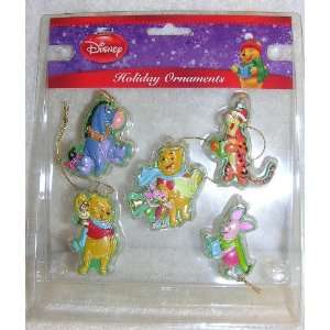   Eeyore Piglet and Tigger Set of 5 Christmas Ornaments