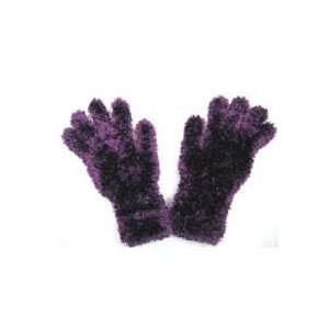  Magic Scarf Fuzzy Winter Gloves Eggplant Purple 