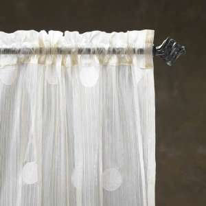  Cassidy West Window Curtain, Sheer, 50 x 84, Stardust 