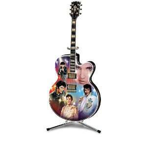  Elvis A Legend In Lights Guitar Collector Plate 