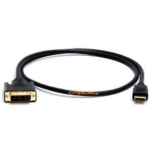  HDMI to DVI Cable Gold Plated 3ft Electronics