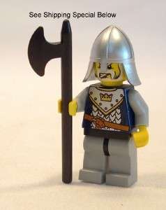 Legos Minifig 7094 Kings Castle Siege Crown Knight  