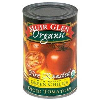 Muir Glen Organic Diced Tomatoes, Fire Roasted with Medium Green 
