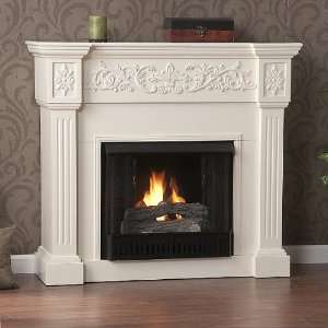 Calvert Ivory Gel Fuel Fireplace 