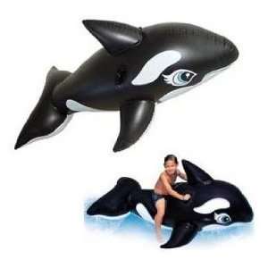 Giant Inflatable WHALE Ride On Pool Toy Float Raft  