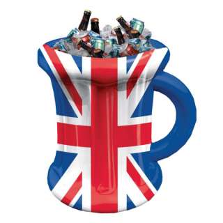 Inflatable Union Jack Beer Mug Drinks Cooler Party SuppliesFancy 
