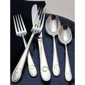 Waterford Flatware Ballet Ribbon Glossy #0487 67 Pc Set W/ Chest 